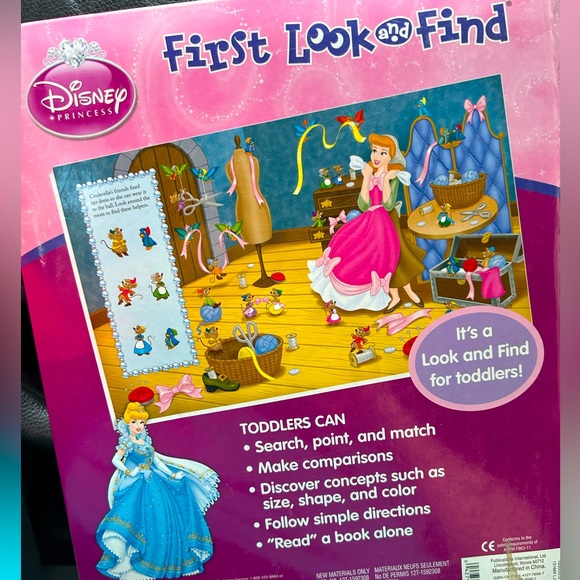 Jumbo Disney Princess Search & Find picture book. - Picture 2 of 4